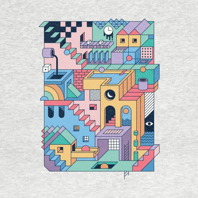 80s Escher by Thepapercrane